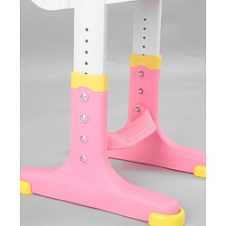 Babyhug Study Table & Chair Set with Height Adjustment  Pink| Reading Frame| Comfortable Backrest| Easy to Assemble| Easy to Clean and Maintain