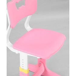 Babyhug Study Table & Chair Set with Height Adjustment  Pink| Reading Frame| Comfortable Backrest| Easy to Assemble| Easy to Clean and Maintain