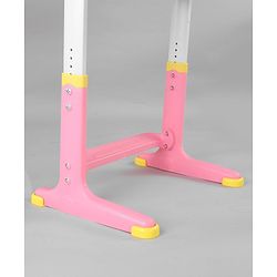 Babyhug Study Table & Chair Set with Height Adjustment  Pink| Reading Frame| Comfortable Backrest| Easy to Assemble| Easy to Clean and Maintain