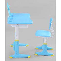 Babyhug Study Table & Chair Set with Height Adjustment  Pink| Reading Frame| Comfortable Backrest| Easy to Assemble| Easy to Clean and Maintain