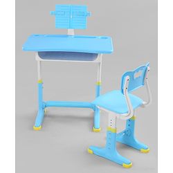 Babyhug Study Table & Chair Set with Height Adjustment  Pink| Reading Frame| Comfortable Backrest| Easy to Assemble| Easy to Clean and Maintain