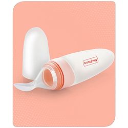 Babyhug Squeezy Silicone Food Feeder- Pink