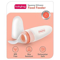 Babyhug Squeezy Silicone Food Feeder- Pink