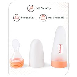 Babyhug Squeezy Silicone Food Feeder- Pink