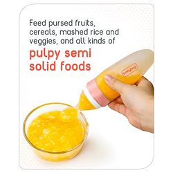 Babyhug Squeezy Silicone Food Feeder- Pink