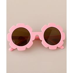 Babyhug Free Size Headband & Sunglasses with Floral Print - Pink