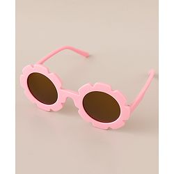 Babyhug Free Size Headband & Sunglasses with Floral Print - Pink