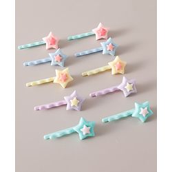 Babyhug Hair Pins Pack of 10 Free Size - Multicolor