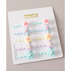 Babyhug Hair Pins Pack of 10 Free Size - Multicolor