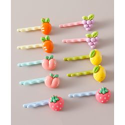 Babyhug Hair Pins Pack of 10 Free Size - Multicolor