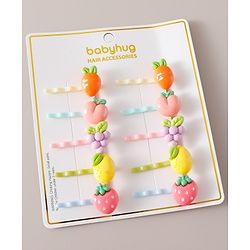 Babyhug Hair Pins Pack of 10 Free Size - Multicolor