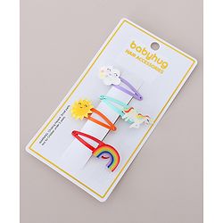 Babyhug Snap Clips Pack of 4-  Multicoloured