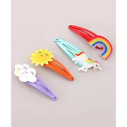 Babyhug Snap Clips Pack of 4-  Multicoloured