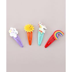 Babyhug Snap Clips Pack of 4-  Multicoloured