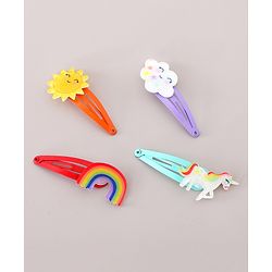 Babyhug Snap Clips Pack of 4-  Multicoloured