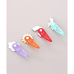 Babyhug Snap Clips Pack of 4-  Multicoloured