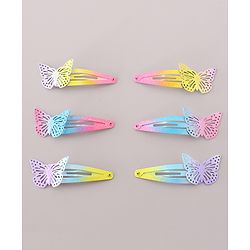 Babyhug Snap Clips Pack of 6- Multicolored