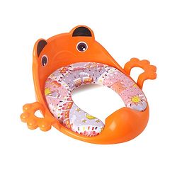 Babyhug Cushioned Potty Training Seat With Handle - Orange