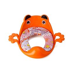 Babyhug Cushioned Potty Training Seat With Handle - Orange