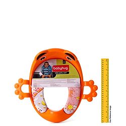 Babyhug Cushioned Potty Training Seat With Handle - Orange