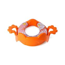 Babyhug Cushioned Potty Training Seat With Handle - Orange