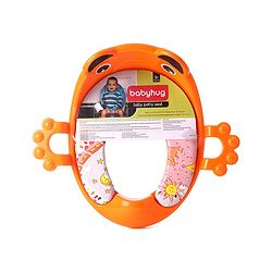 Babyhug Cushioned Potty Training Seat With Handle - Orange