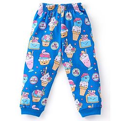 Babyhug Cotton Knit Full Sleeves Ice Cream Printed Night Suit - Blue