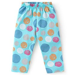 Babyhug Cotton Knit Full Sleeves Text Printed Night Suit - Blue