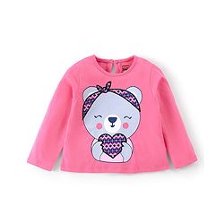 Babyhug Cotton Full Sleeves Night Suit Kitty Print- Pink & Purple