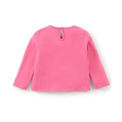 Babyhug Cotton Full Sleeves Night Suit Kitty Print- Pink & Purple