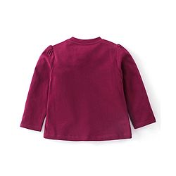 Babyhug Cotton Full Sleeves Night Suit Deer Print - Purple