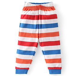 Babyhug Cotton Knit Full Sleeves Night Suit Air Plane Print - Red