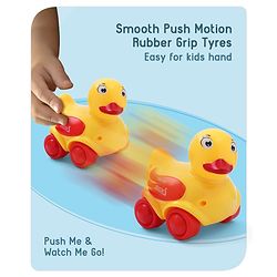 Babyhug Duck On Wheels- Yellow and Red