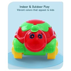 Babyhug Turtle On Wheel- Red & Green