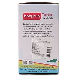 Babyhug Turtle On Wheel- Red & Green