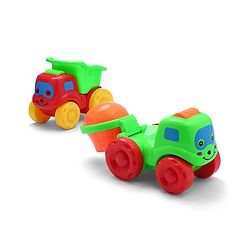 Babyhug Ratteling Truck Pack of 2 - Multicolour