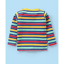 Babyhug 100% Cotton Knit Full Sleeves Tee with Car Graphics Pack of 3 - Multicolour