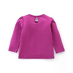Babyhug Single Jersey Full Sleeves Night Suit With Bear & Polka Dot Print - Purple