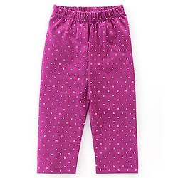 Babyhug Single Jersey Full Sleeves Night Suit With Bear & Polka Dot Print - Purple