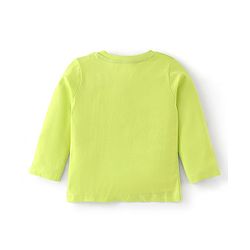 Babyhug Cotton Knit Full Sleeves Lion Printed Night Suit - Green
