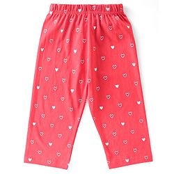 Babyhug Cotton Knit Full Sleeves Night Suit With Text Print - Navy Blue & Red