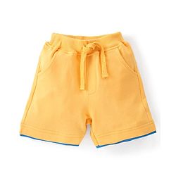 Babyhug 100% Cotton Half Sleeves Lion Printed T-Shirt & Shorts Set - Blue & Yellow