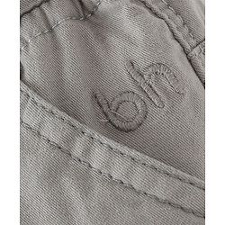 Babyhug Cotton Spandex Full Length Trouser Solid Colour - Grey