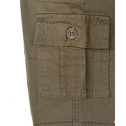 Babyhug Cotton Spandex Full Length Solid Color Trouser - Olive