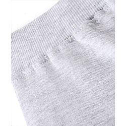 Babyhug Cotton Looper Full Length Lounge Pant Monster on Skateboard Print - Grey