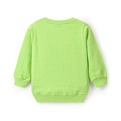 Babyhug Cotton Full Sleeves Sweatshirt With Mountain Graphics Print - Green