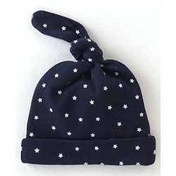 Babyhug 100% Cotton Cap  with Panda Face Print Pack of 2 - Navy Blue
