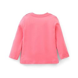 Babyhug Cotton Knit Full Sleeves Night Suit Kitty Print - Pink