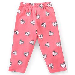 Babyhug Cotton Knit Full Sleeves Night Suit Kitty Print - Pink
