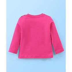 Babyhug Cotton Knit Full Sleeves Night Suit Zebra Print - Pink